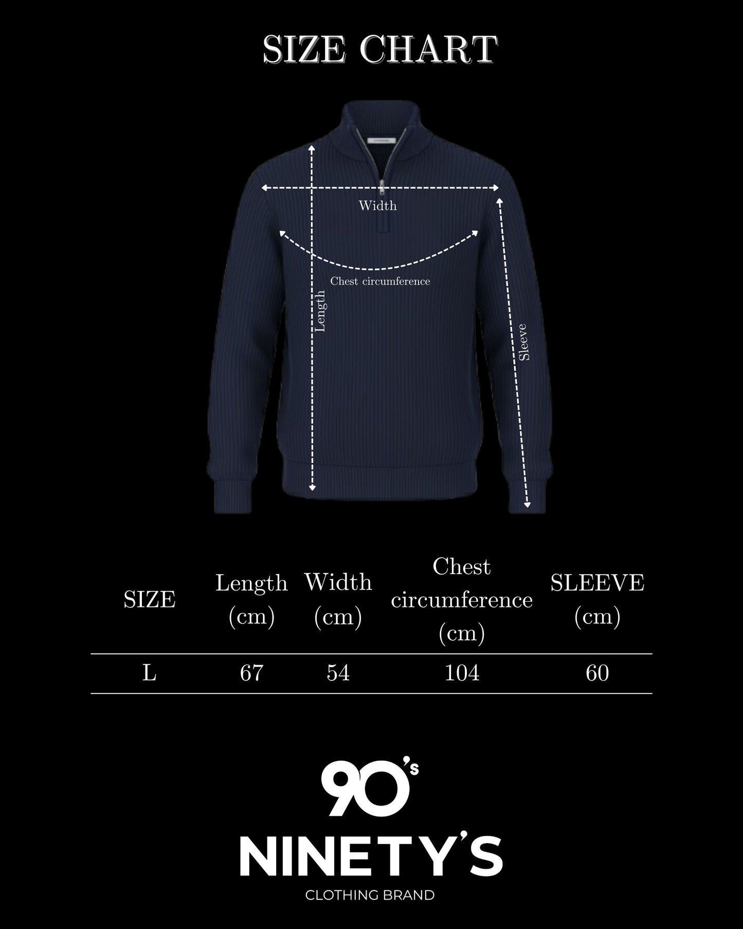 Textured Navy Knit Quarter-Zip Jumper