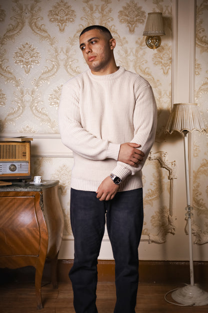 Loose Fit Waffle Jumper